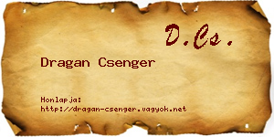 Dragan Csenger névjegykártya